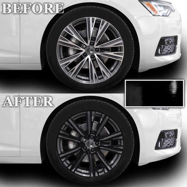 Vinyl Chrome Delete Blackout Decal Stickers Overlay Film Fits Audi A6 2019-2024