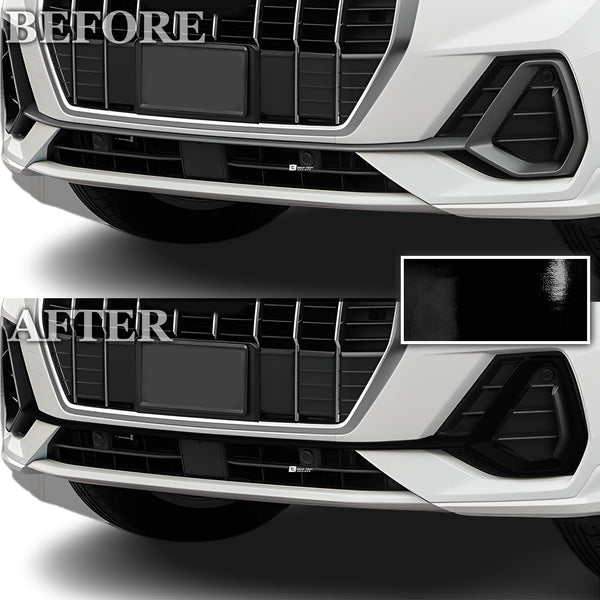 Vinyl Chrome Delete Blackout Decal Stickers Overlay Film Fits Audi Q3 2019-2024