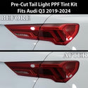 Full Headlight Taillight Precut Smoked PPF Tint Kit Film Overlay Fits Audi Q3 2019-2024