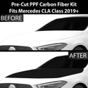 Fits Mercedes Benz CLA Class 2019+ Precut Premium Gloss Black Carbon Fiber Hood Paint Protection Film PPF Decal Film Kit Cover