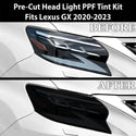 Full Headlight Taillight Precut Smoked PPF Tint Kit Film Overlay Fits Lexus GX