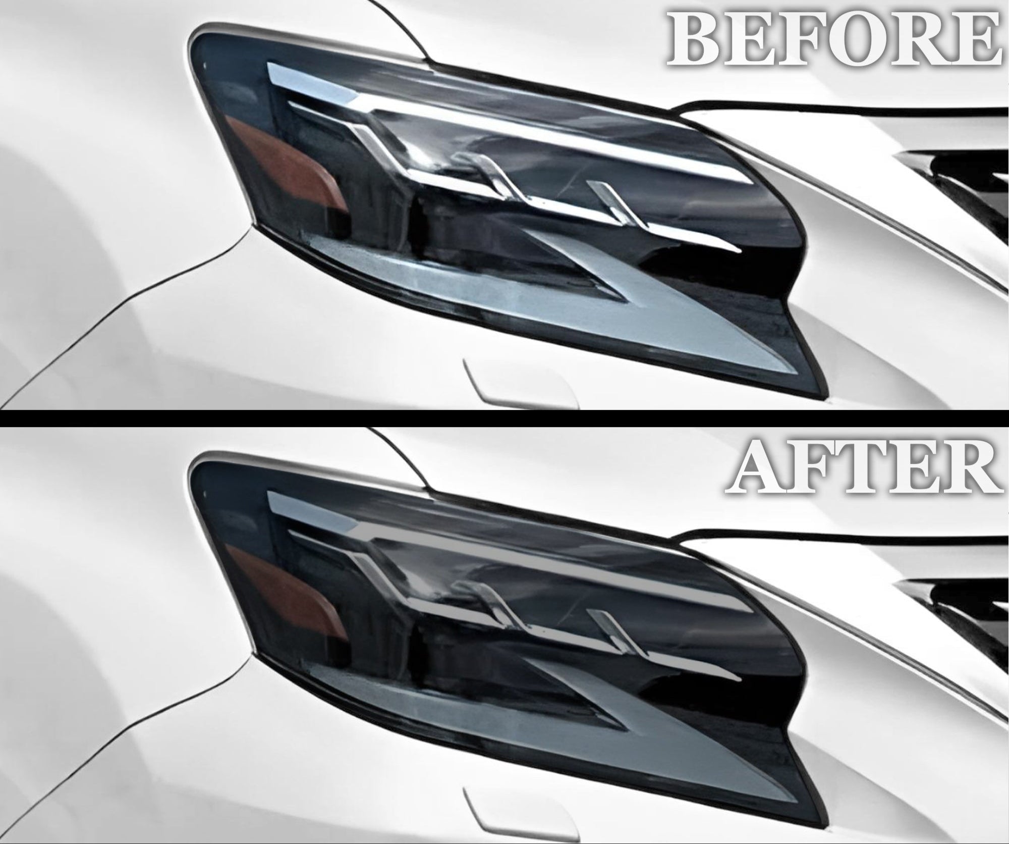 Full Headlight Taillight Precut Smoked PPF Tint Kit Film Overlay Fits Lexus GX 2010 - 2023 - Bogar Tech Designs