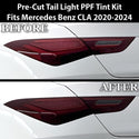 Full Headlight Taillight Precut Smoked PPF Tint Kit Film Overlay Fits Mercedes Benz CLA Class 2020-2024