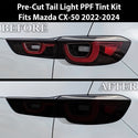 Full Headlight Taillight Precut Smoked PPF Tint Kit Film Overlay Fits Mazda Cx-50 2022+