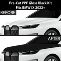 Fits BMW iX 2022+ Precut Premium Gloss Black Carbon Fiber Hood Paint Protection Film PPF Decal Film Kit Cover