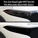 Full Headlight Taillight Precut Smoked PPF Tint Kit Film Overlay Fits Mercedes Benz EQS 2022+