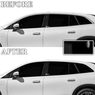 Vinyl Chrome Delete Blackout Decal Stickers Overlay Film Fits Mercedes Benz EQS SUV 2022+