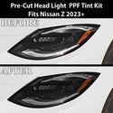 Full Headlight Taillight Precut Smoked PPF Tint Kit Film Overlay Fits Nissan Z 2023+