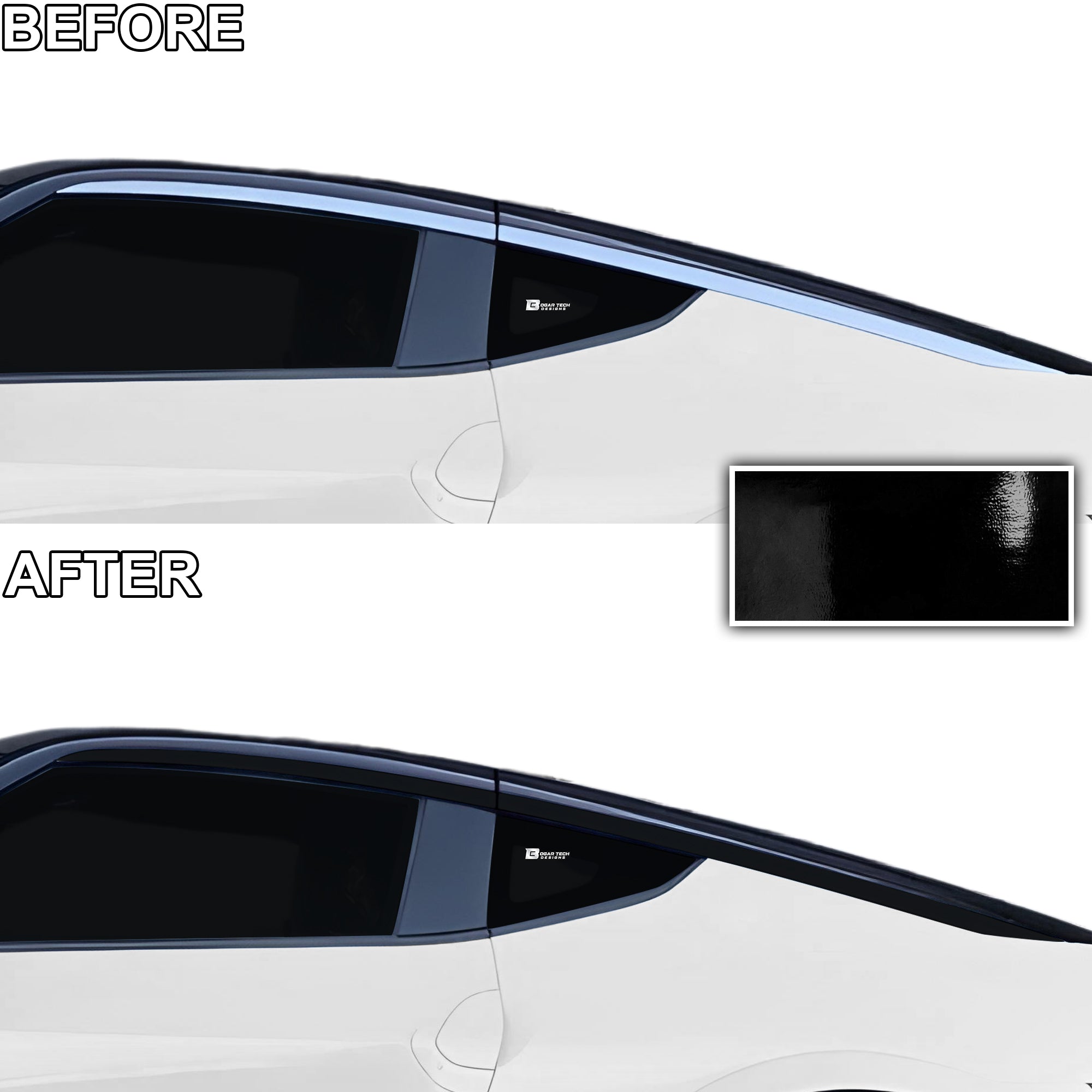 Nissan Z 2023-2026 Blackout Chrome Delete Kit – Precut Gloss Black
