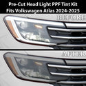 Full Headlight Taillight Precut Smoked PPF Tint Kit Film Overlay Fits Volkswagen Atlas 2024-2025