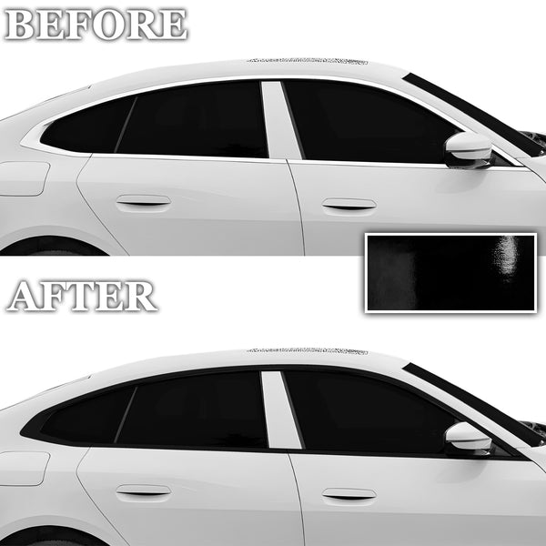 Vinyl Chrome Delete Blackout Decal Stickers Overlay Film Fits BMW i4 2022+