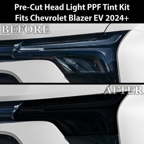 Fits Chevrolet Blazer EV 2024+ Full Headlight Taillight Precut Smoked PPF Tint Kit Film Overlay