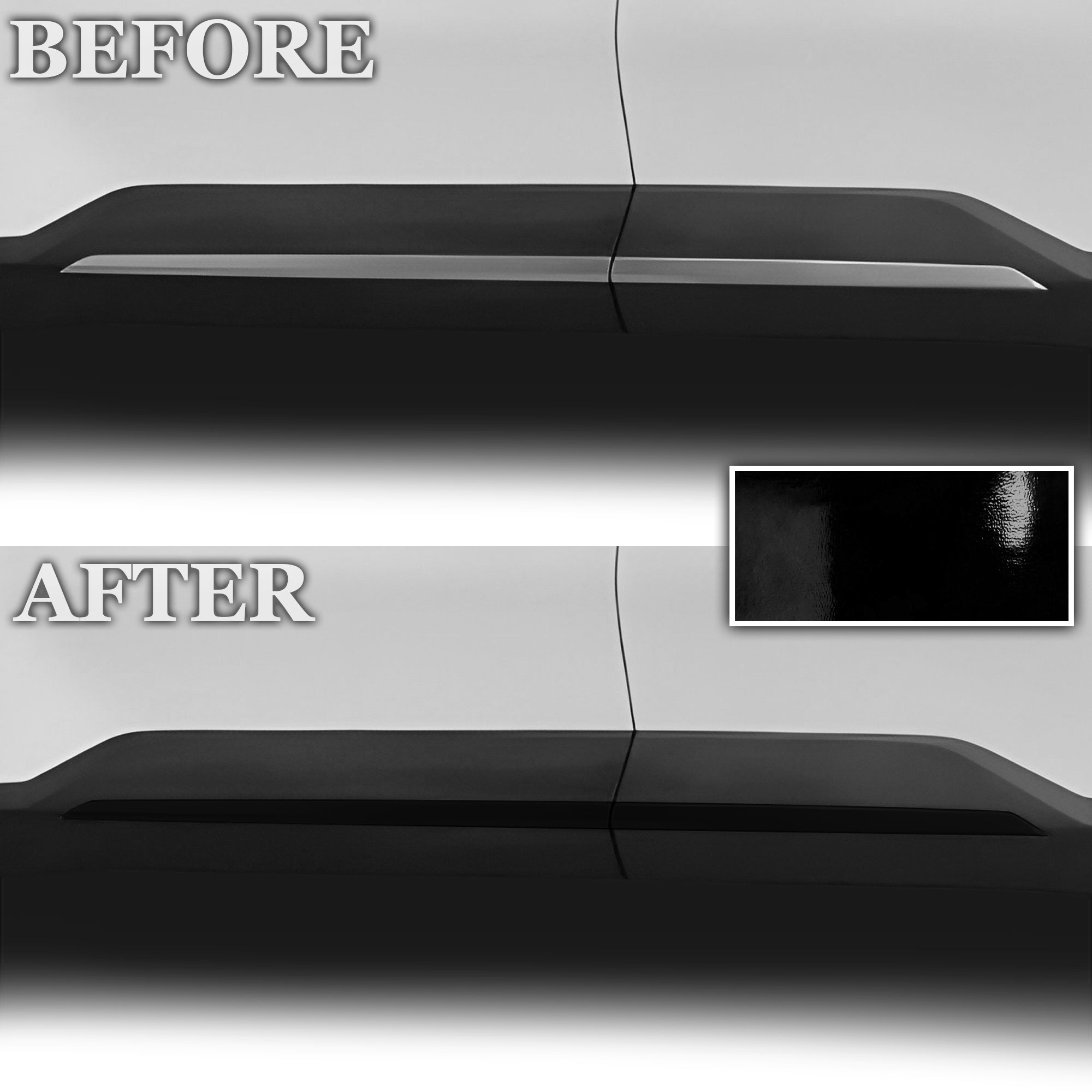 Vinyl Chrome Delete Blackout Decal Stickers Overlay Film Fits Kia EV9 2024 - 2025 - Bogar Tech Designs