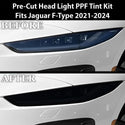 Full Headlight Taillight Precut Smoked PPF Tint Kit Film Overlay Fits Jaguar F-Type 2021+