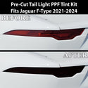 Full Headlight Taillight Precut Smoked PPF Tint Kit Film Overlay Fits Jaguar F-Type 2021+