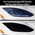 Full Headlight Taillight Precut Smoked PPF Tint Kit Film Overlay Fits Hyundai Ioniq 6 2023+