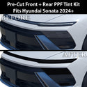 Fits Hyundai Sonata 2024+ Full Headlight Taillight Precut Smoked PPF Tint Kit Film Overlay