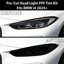 Fits BMW i4 2022+ Full Headlight Taillight Precut Smoked PPF Tint Kit Film Overlay