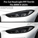 Fits BMW i4 2022+ Full Headlight Taillight Precut Smoked PPF Tint Kit Film Overlay