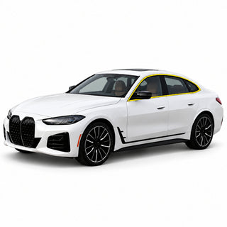 BMW i4 2022-2026 Blackout Chrome Delete Kit – Precut Gloss Black Vinyl Overlays