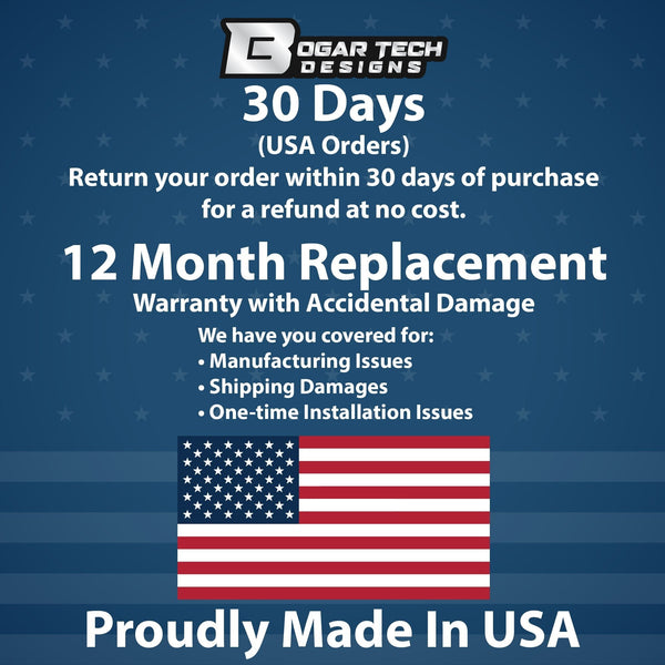 Fits Hyundai Santa Fe 2024-2026 Quarter Window American Flag Vinyl Decal Stickers - Bogar Tech Designs