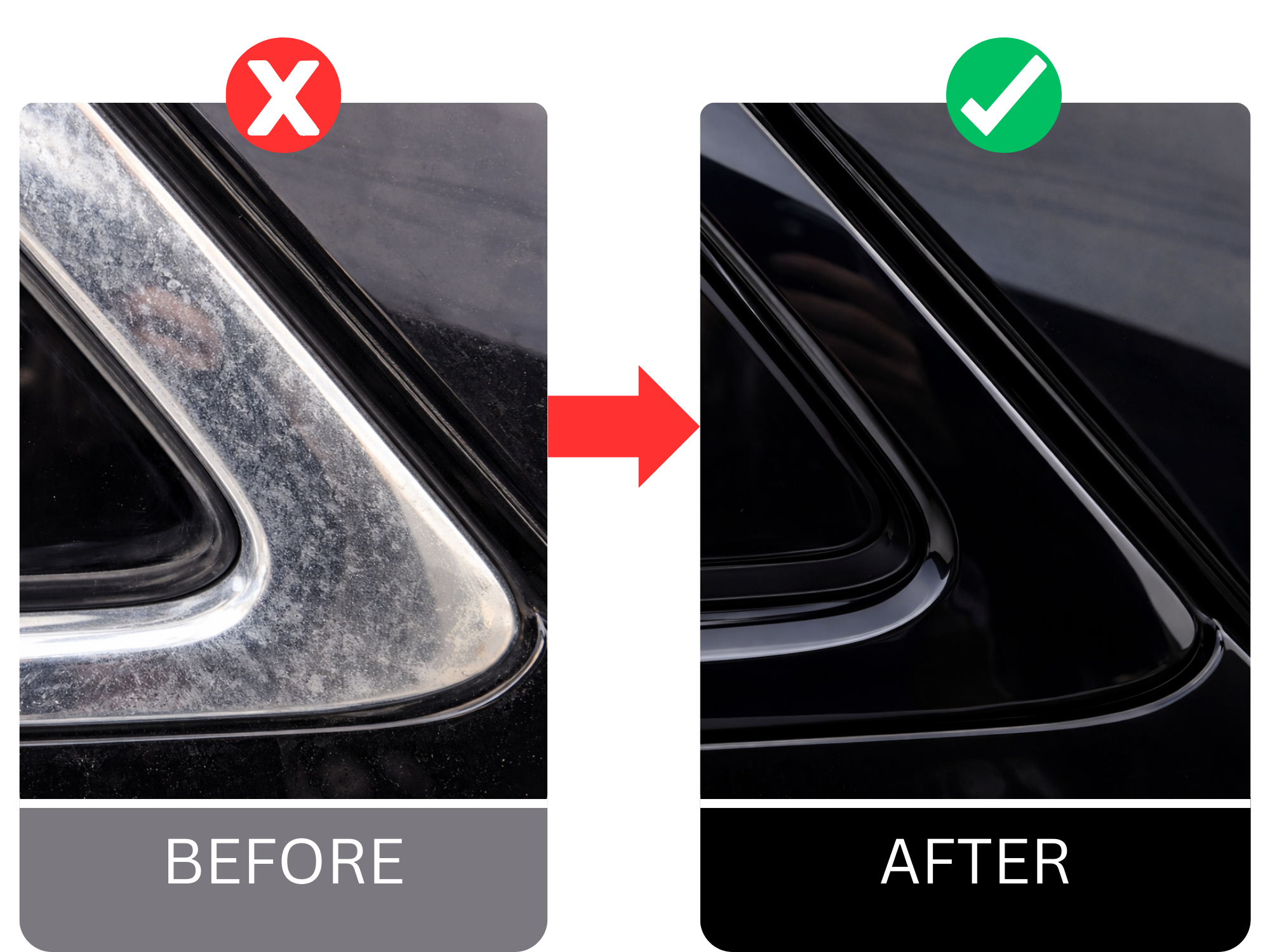 2in x 100ft Gloss Black Chrome Delete Vinyl Roll + Tools - Perfect Add-On for Chrome Delete Kits