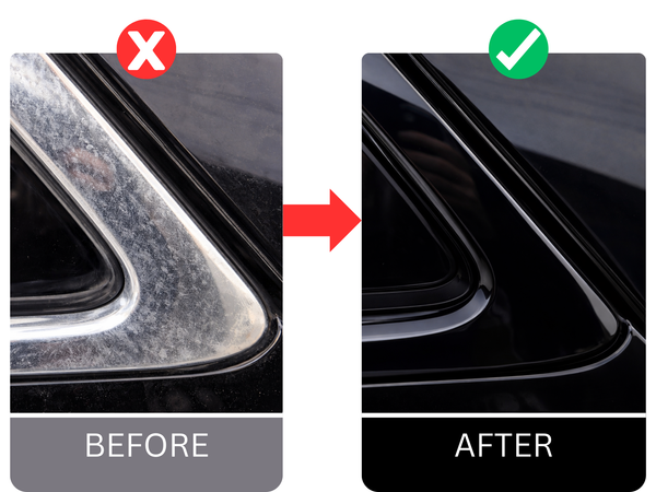 2in x 100ft Gloss Black Chrome Delete Vinyl Roll + Tools - Perfect Add-On for Chrome Delete Kits