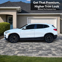 Fits BMW X2 2018-2023 Vinyl Chrome Delete Grille Blackout Decal Stickers Overlay Film