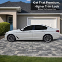BMW 5 Series 2018-2023 Blackout Chrome Delete Kit – Precut Gloss Black Vinyl Overlays