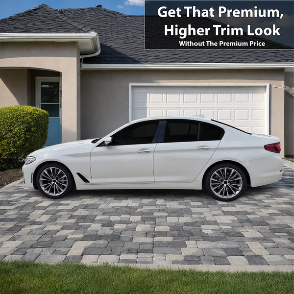 BMW 5 Series 2018-2023 Blackout Chrome Delete Kit – Precut Gloss Black Vinyl Overlays