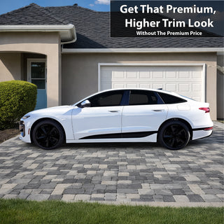 Audi A6 S6 e-tron 2025-2027 Blackout Chrome Delete Kit – Precut Gloss Black Vinyl Overlays Film