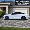 Audi A6 S6 e-tron 2025-2027 Blackout Chrome Delete Kit – Precut Gloss Black Vinyl Overlays Film