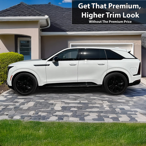 Fits Cadillac Escalade IQ 2025-2026 Vinyl Chrome Delete Grille Blackout Decal Stickers Overlay Film