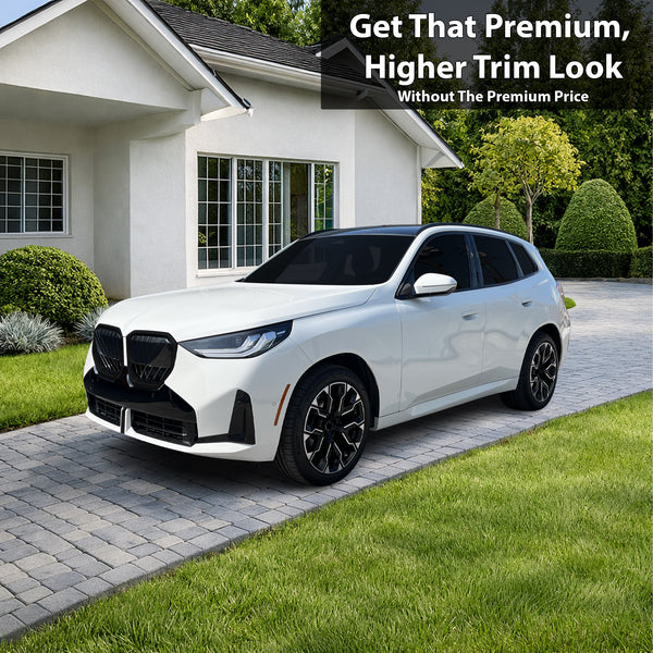 BMW X3 2025-2026 Blackout Chrome Delete Kit – Precut Gloss Black Vinyl Overlays Film