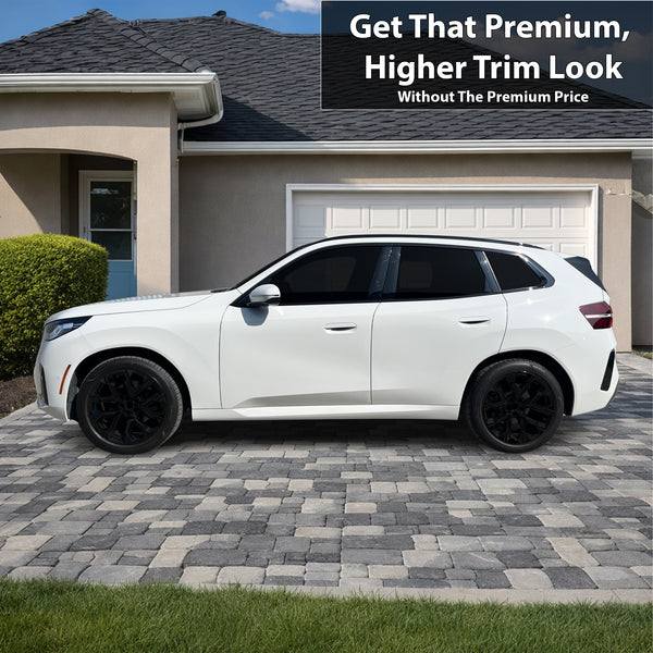 BMW X3 2025-2026 Blackout Chrome Delete Kit – Precut Gloss Black Vinyl Overlays Film