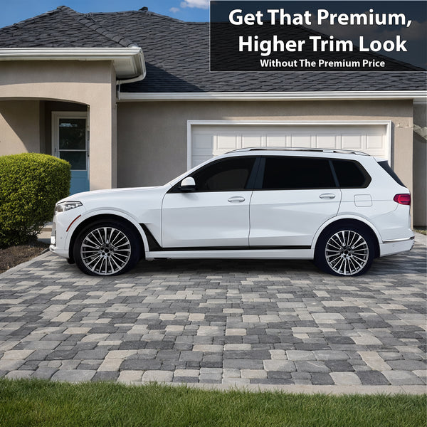 BMW X7 2019-2026 Blackout Chrome Delete Kit – Precut Gloss Black Vinyl Overlays
