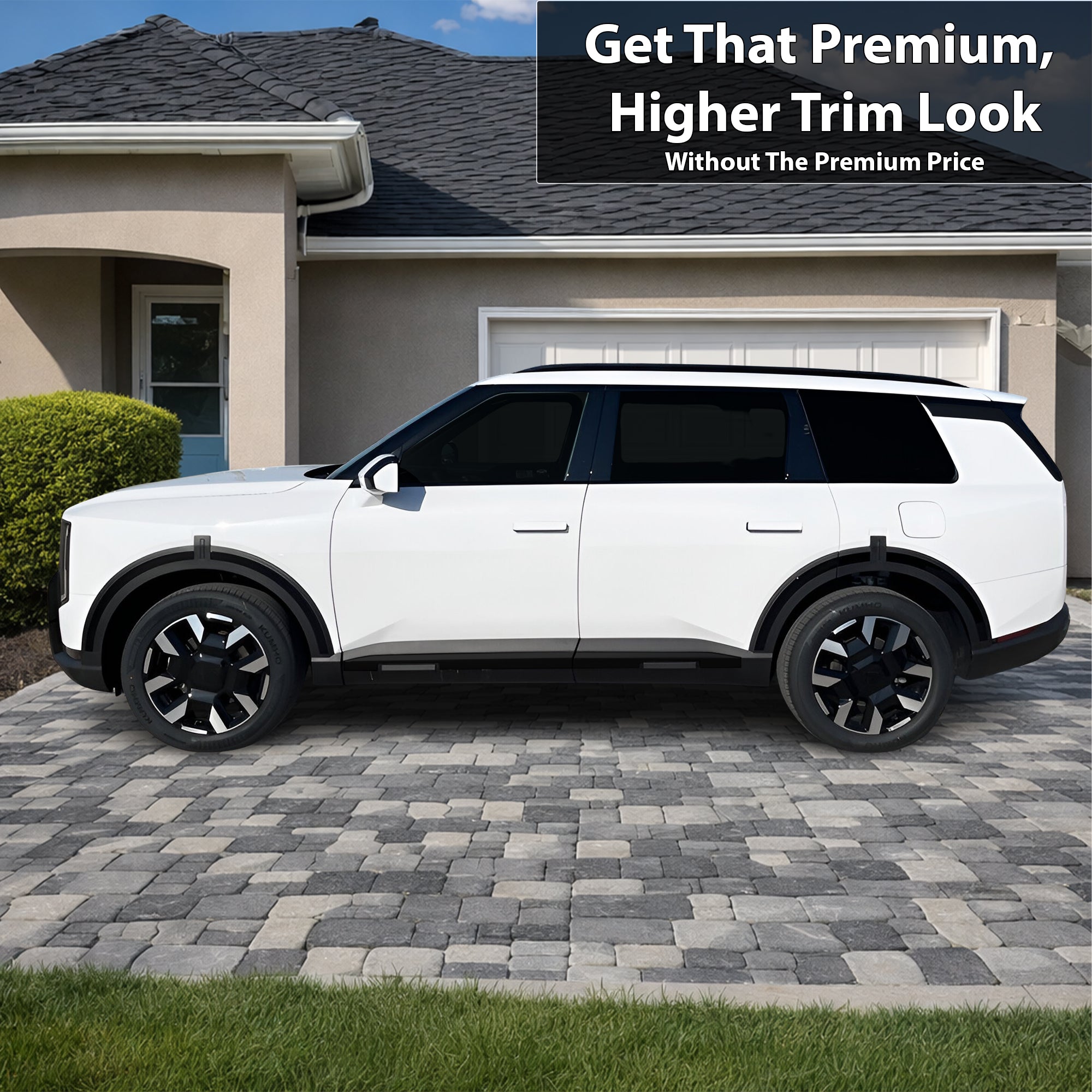 Kia Telluride 2027+ Blackout Chrome Delete Kit – Precut Gloss Black Vinyl Overlays