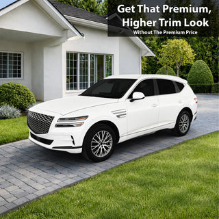 Genesis GV80 SUV Blackout Chrome Delete Kit – Precut Gloss Black Vinyl Overlays Film