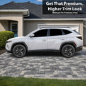 Hyundai Tucson 2022-2026 Window Trim Blackout Chrome Delete Kit – Precut Gloss Black Vinyl Overlays
