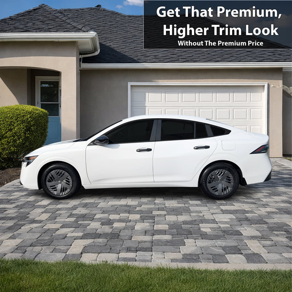 Nissan Sentra 2026+ Blackout Chrome Delete Kit – Precut Gloss Black Vinyl Overlays Film