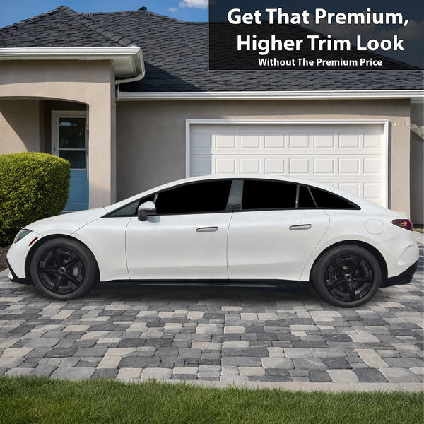 Fits Mercedes-Benz EQE Sedan 2023-2026 Vinyl Chrome Delete Grille Blackout Decal Stickers Overlay Film