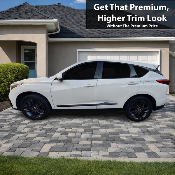 Acura RDX 2019-2026 Blackout Chrome Delete Kit - Precut Gloss Black Vinyl Overlays