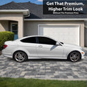 Fits Mercedes-Benz C250 2012-2015 Vinyl Chrome Delete Grille Blackout Decal Stickers Overlay Film