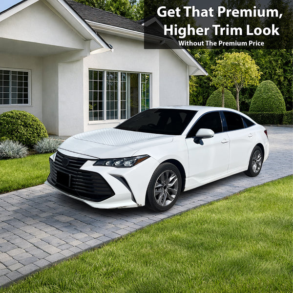 Toyota Avalon 2019-2022 Blackout Chrome Delete Kit – Precut Gloss Black Vinyl Overlays Film