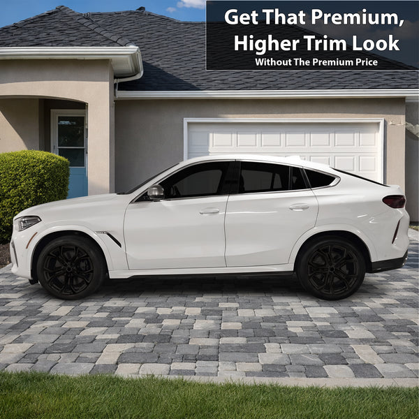 Fits BMW X6 2019-2023 Vinyl Chrome Delete Grille Blackout Decal Stickers Overlay Film