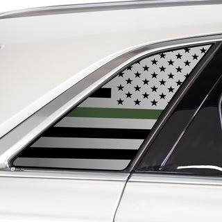 Buy thin-green-line Quarter Window American Flag Vinyl Decal Stickers Fits Cadillac XT5 2016-2024