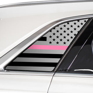 Buy thin-pink-line Quarter Window American Flag Vinyl Decal Stickers Fits Cadillac XT5 2016-2024