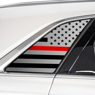 Buy thin-red-line Quarter Window American Flag Vinyl Decal Stickers Fits Cadillac XT5 2016-2024