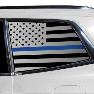 Buy thin-blue-line Quarter Window American Flag Vinyl Decal Stickers Fits Cadillac XT6 2020-2024