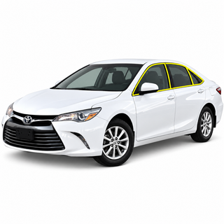 Toyota Camry 2015-2017 Blackout Chrome Delete Kit - Precut Gloss Black Vinyl Overlays